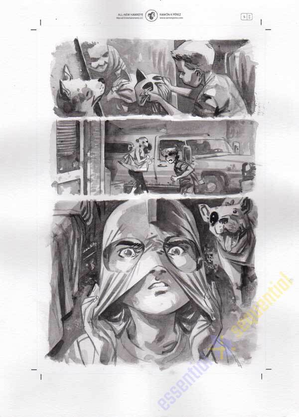 All-New Hawkeye #5 p.03 by Ramon Perez