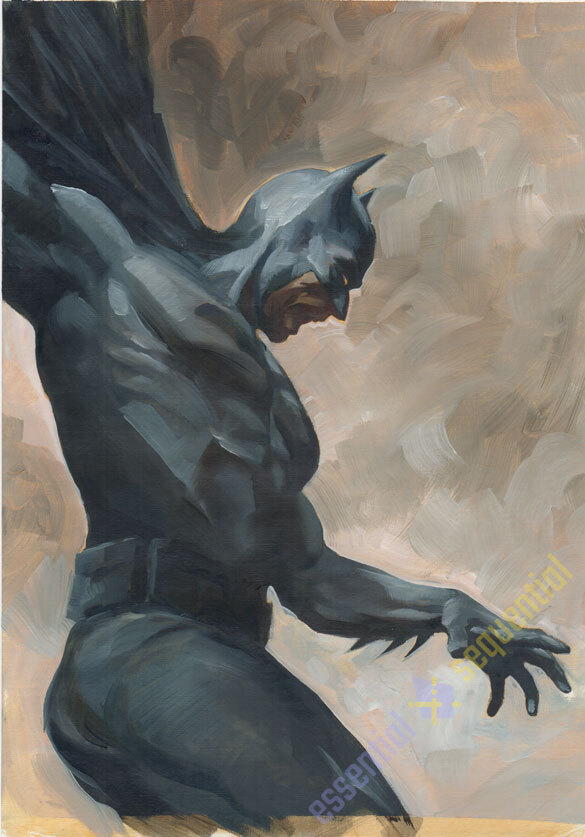 Batman Oil Painting 2 by Elia Bonetti