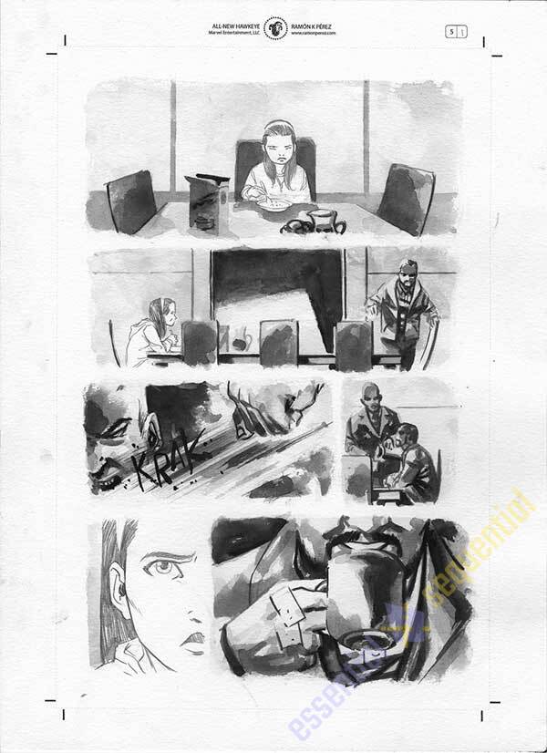 All-New Hawkeye #5 Page 1 by Ramon Perez