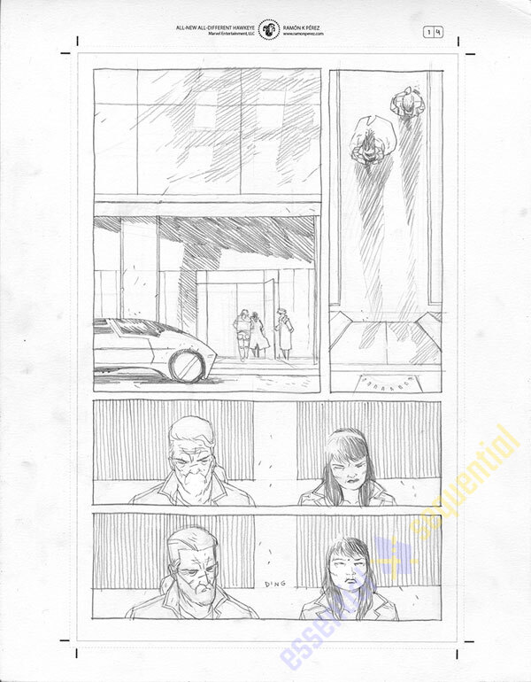 All-New Hawkeye #1 Page 4 by Ramon Perez