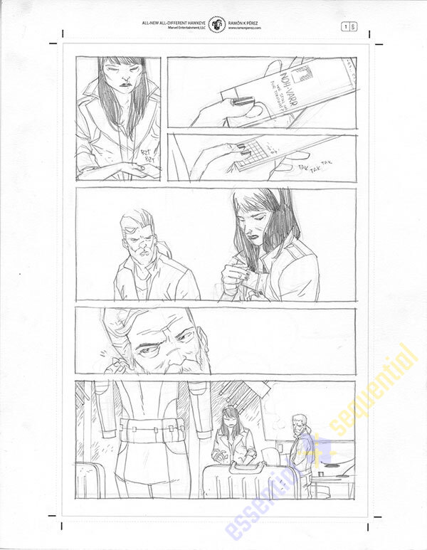 All-New Hawkeye #1 Page 8 by Ramon Perez