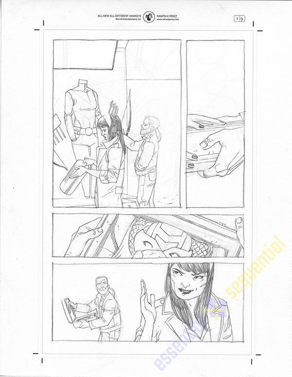 All-New Hawkeye #1 Page 9 by Ramon Perez