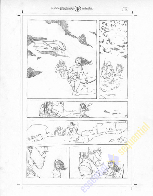All-New Hawkeye #1 Page 13 by Ramon Perez
