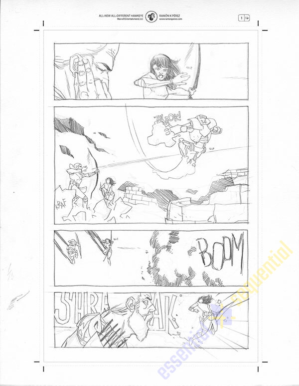 All-New Hawkeye #1 Page 16 by Ramon Perez