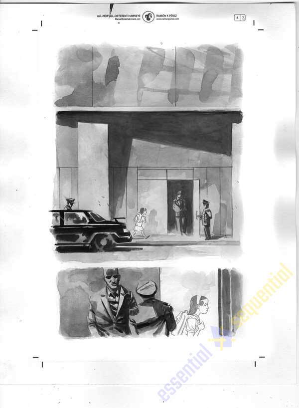All-New Hawkeye #4 Page 2 by Ramon Perez