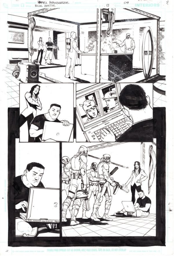 Blue Beetle #11 Page 9 by Rafael Albuquerque