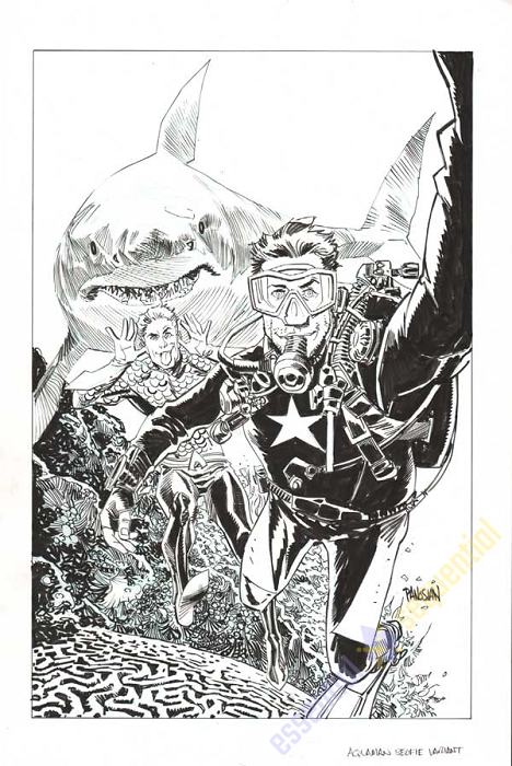 Aquaman #34 Selfie Varient by Dan Panosian