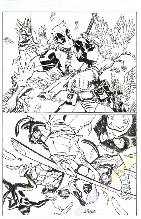 Avengers & Xmen #5 Var by Dave Johnson