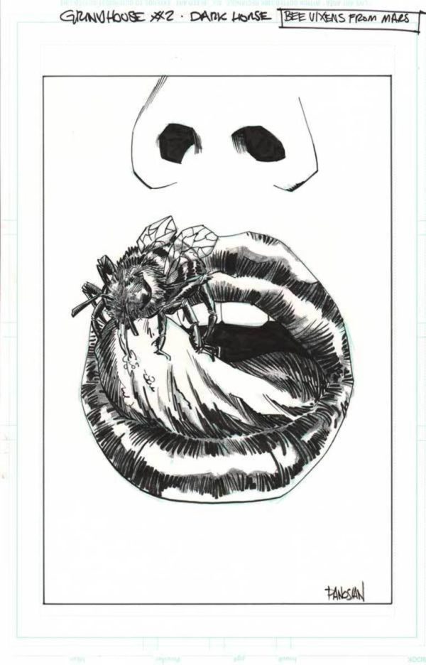 Grindhouse: Doors Open at Midnight #2 Cover by Dan Panosian