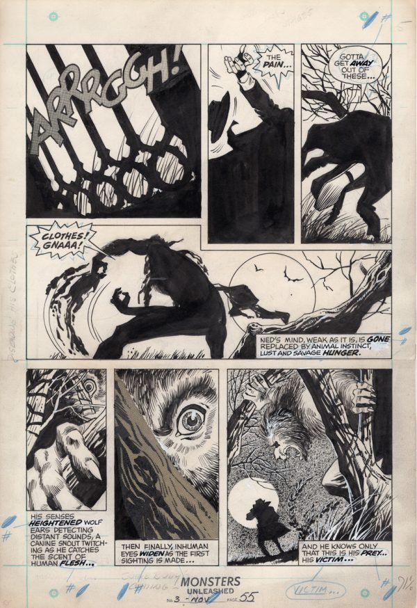 Monsters Unleashed #3 page 55 by George Tuska & Klaus Janson