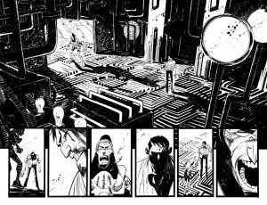 Black Science Issue 6 Pages 16-17 by Matteo Scalera
