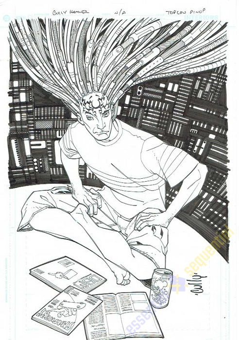 Top Cow Pin Up by Cully Hamner