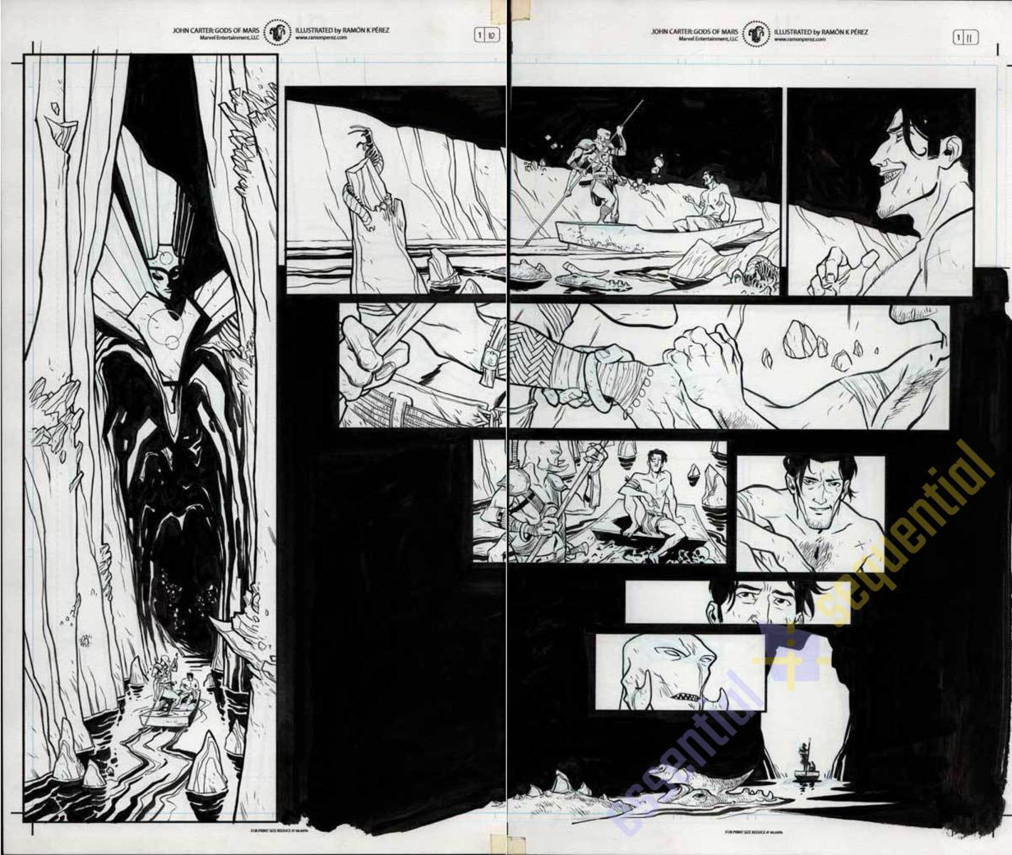 John Carter: The Gods of Mars #1 p.10-11 by Ramon Perez 1 John Carter: The Gods of Mars #1 p.10-11 by Ramon Perez