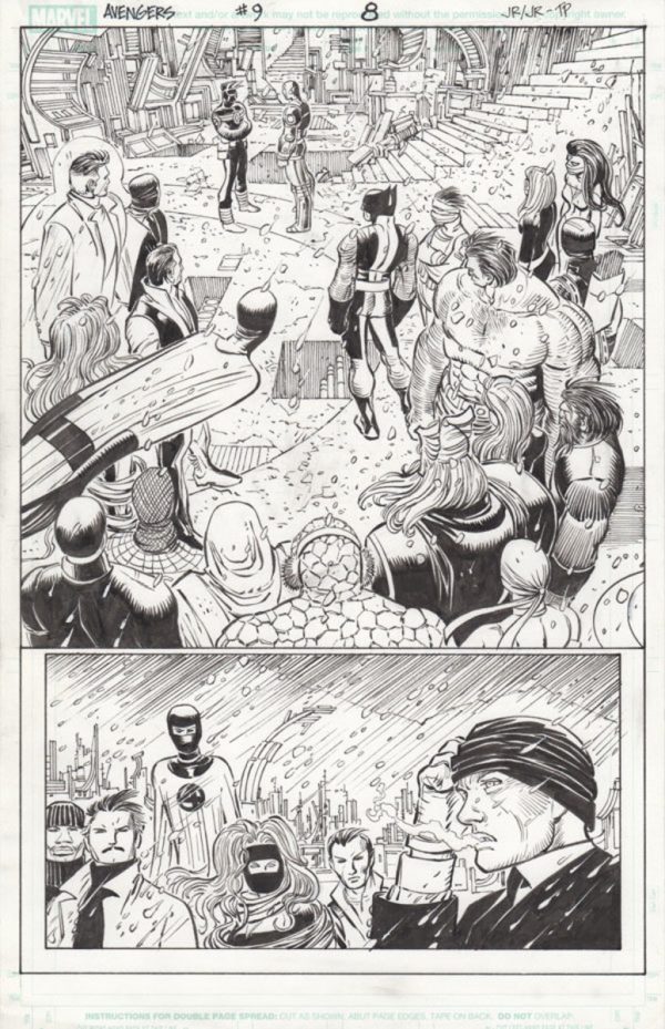 Avengers #9 p.08 by John Romita Jr. and Klaus Janson