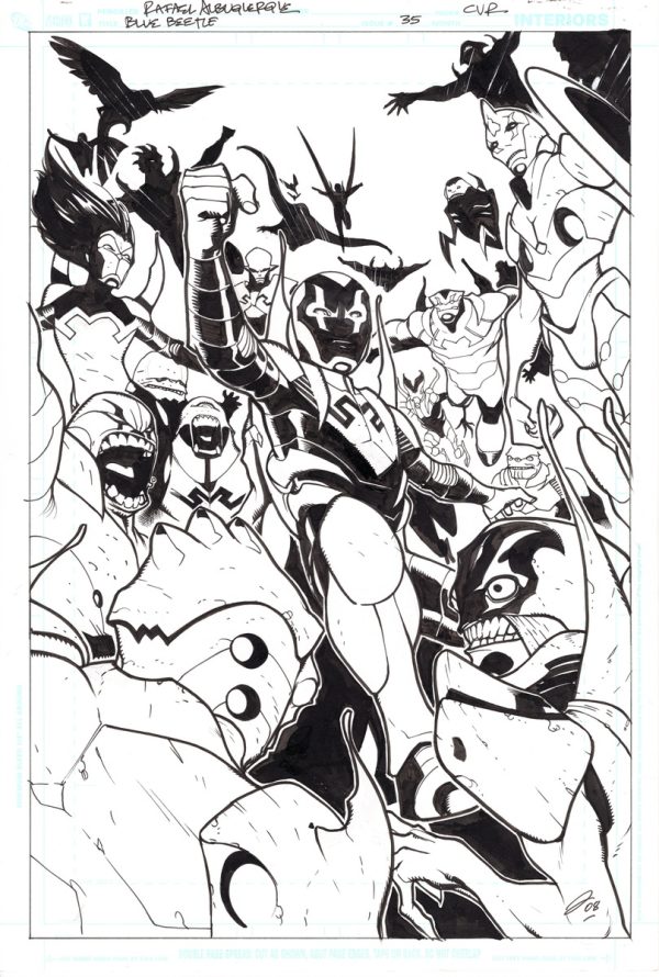 Blue Beetle #35 Cover by Rafael Albuquerque