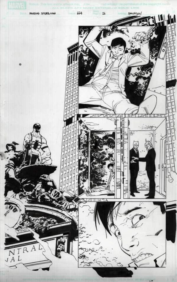 Amazing Spider-Man #664 p.26 by Klaus Janson