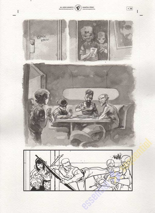 All-New Hawkeye #4 p.13 by Ramon Perez
