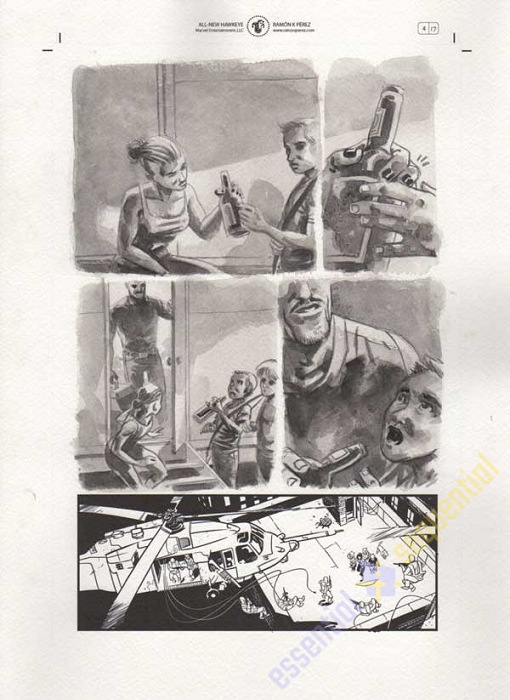 All-New Hawkeye #4 p.17 by Ramon Perez