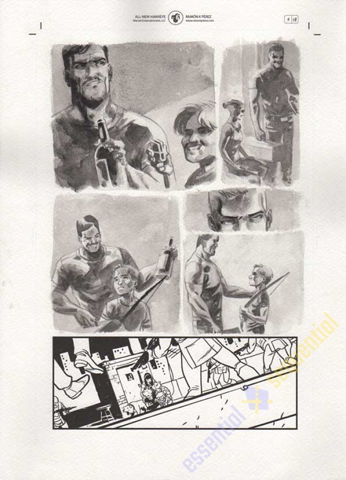 All-New Hawkeye #4 p.18 by Ramon Perez
