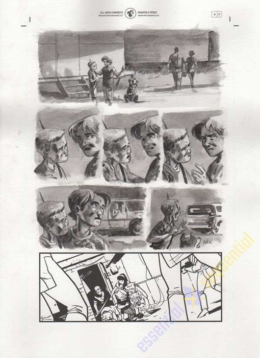 All-New Hawkeye #4 p.19 by Ramon Perez