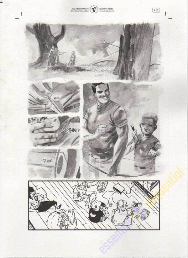 All-New Hawkeye #4 p.02 by Ramon Perez