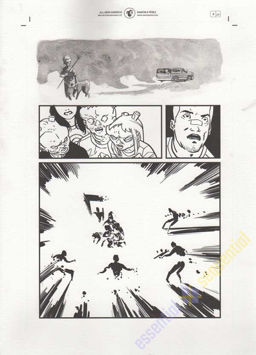 All-New Hawkeye #4 p.20 by Ramon Perez