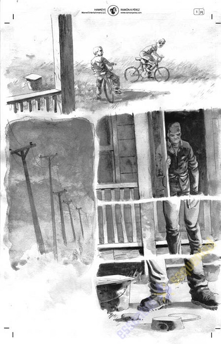 All-New Hawkeye #1 p.14 by Ramon Perez