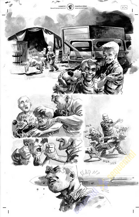 All-New Hawkeye #2 p.04 by Ramon Perez