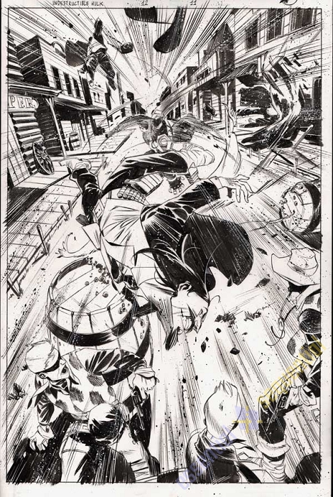 Indestructible Hulk #12 p.11 by Matteo Scalera