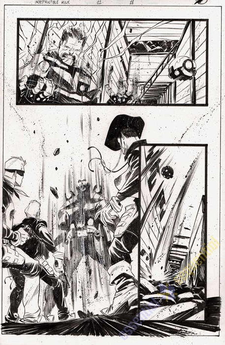 Indestructible Hulk #12 p.18 by Matteo Scalera