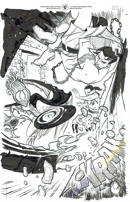 John Carter: The Gods of Mars #1 p.01 by Ramon Perez