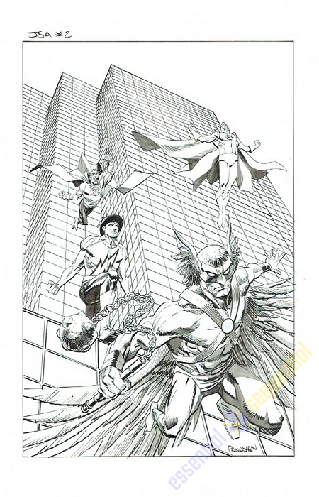 JSA #2 Cover by Dan Panosian