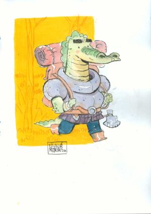 Crocodile by Eduardo Medeiros