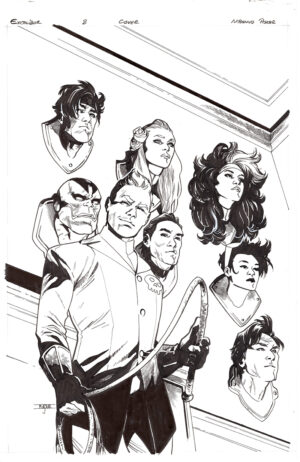 Excalibur #8 Cover by Mahmud Asrar