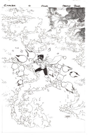 Excalibur #11 Cover by Mahmud Asrar