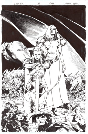 Excalibur #26 Cover by Mahmud Asrar