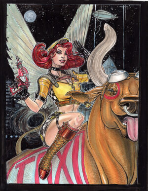 Taxi Girl Magazine cover by Joyce Chin