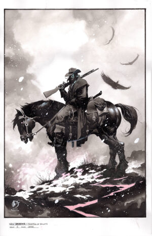 BRZRKR: A Face Full of Bullets #1 Cover by Matteo Scalera