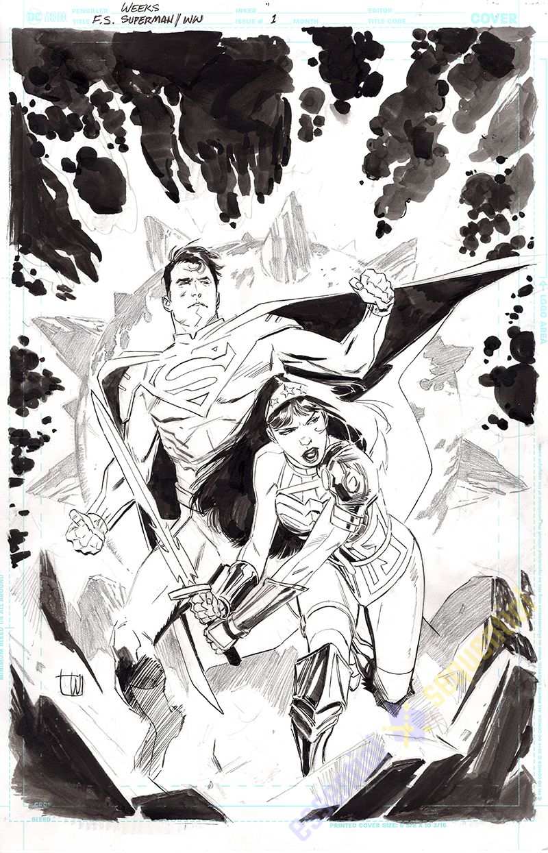 Future State Superman / Wonder Woman #1 Cover by Lee Weeks 1 Future State Superman / Wonder Woman #1 Cover by Lee Weeks