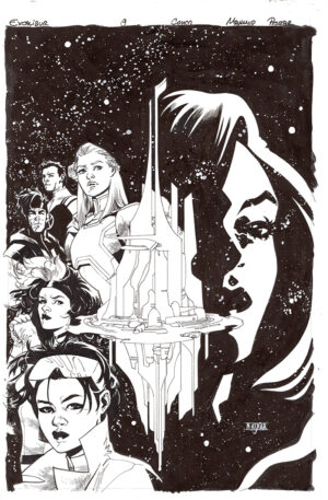 Excalibur #9 Cover by Mahmud Asrar