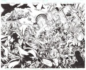 Avengers Initiative #32 Pages 8 and 9 by Mahmud Asrar