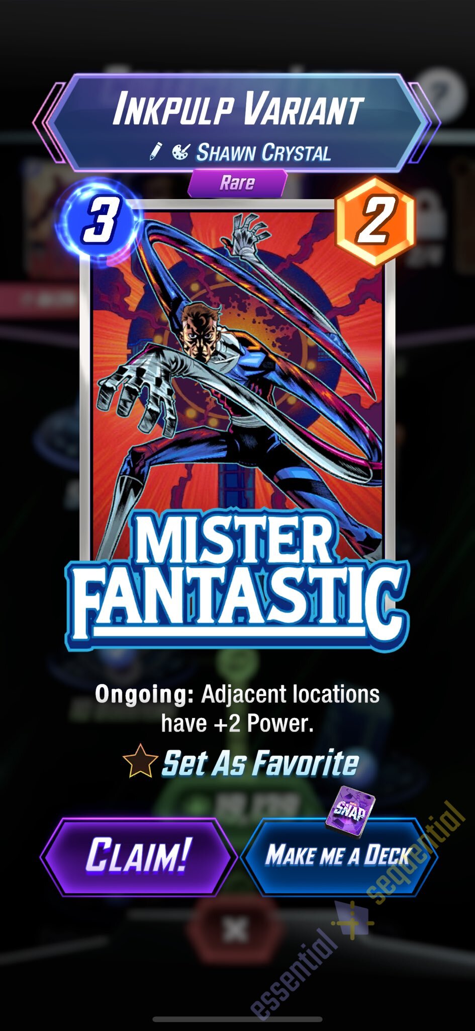 Marvel SNAP! MR. FANTASTIC by Shawn Crystal 2 Marvel SNAP! MR. FANTASTIC by Shawn Crystal - Image 2