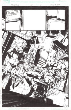 Thunderbolts #137 Page 6 by Mahmud Asrar