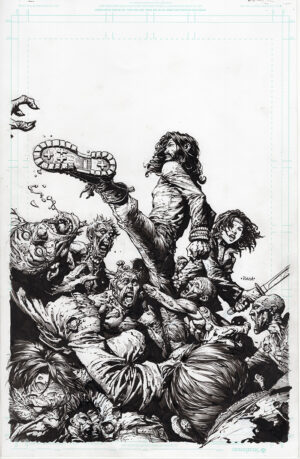 Walking Dead Deluxe #94 Cover by David Finch