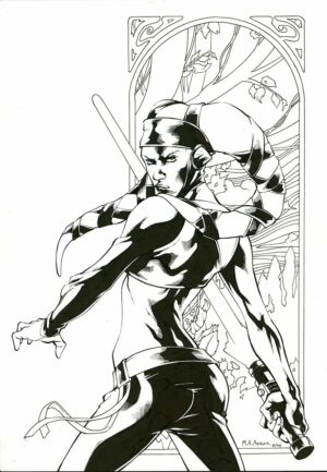 Aayla Secura by Mahmud Asrar