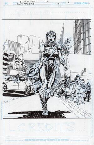 Blue and Gold #3 Page 1 by Cully Hamner