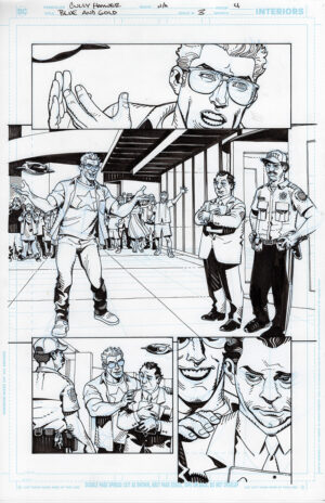 Blue and Gold #3 Page 4 by Cully Hamner