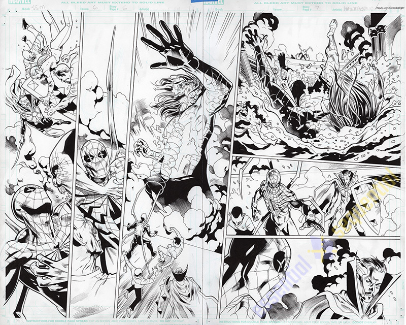 Superior Spiderman #6 Page 6 and 7 by Mike Hawthorne and Wade von Grawbadger 1 Superior Spiderman #6 Page 6 and 7 by Mike Hawthorne and Wade von Grawbadger