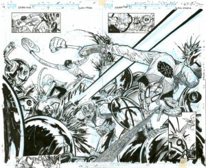 Spider-Punk: Arms Race #3 p.10-11 by Justin Mason