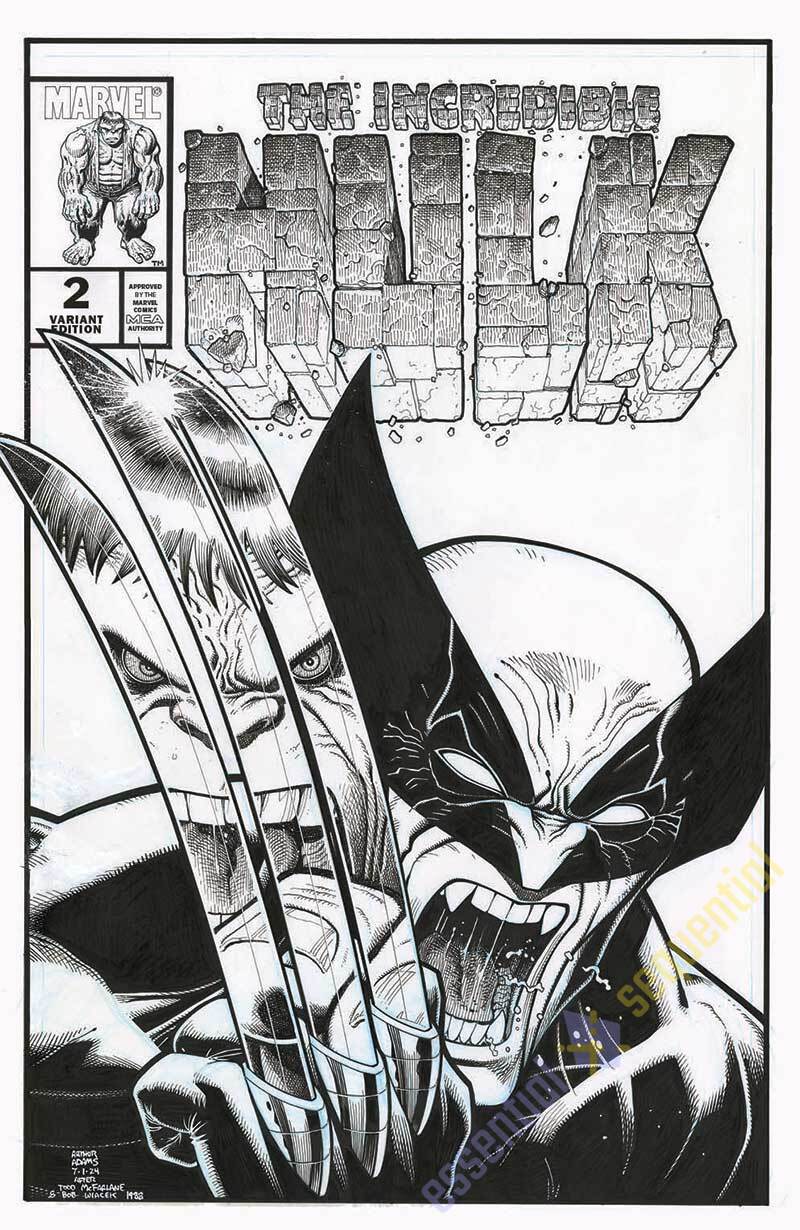 Wolverine #2 (Hulk #340 Homage) Variant Comic by Arthur Adams 3 Wolverine #2 (Hulk #340 Homage) Variant Comic by Arthur Adams - Image 3